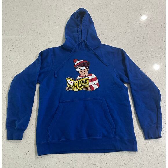 Where's Waldo Pullover Hoodie, Sweatshirt or Long Sleeve Tee Size Medium - Picture 1 of 5